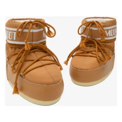 Heren Moon Boot Oranje Nylon Veterschoenen Enkellaarzen