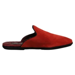 Heren Dolce & Gabbana Suède Slides Platte Schoenen