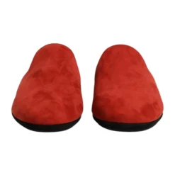 Heren Dolce & Gabbana Pantoffels^Oranje Velvet Slides Leren Zool