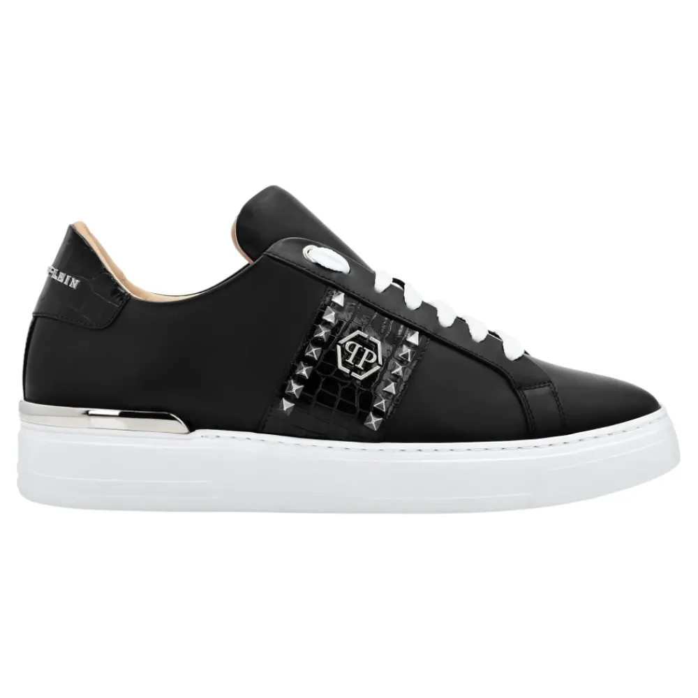 Heren Philipp Plein Original TM Studded Lo-Top