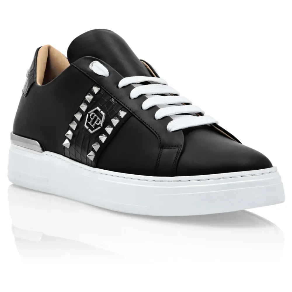 Heren Philipp Plein Original TM Studded Lo-Top