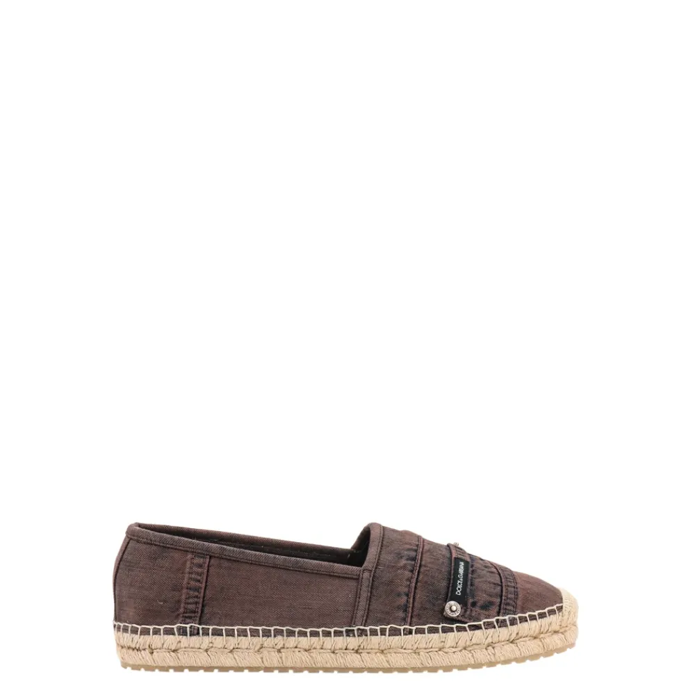 Heren Dolce & Gabbana Espadrilles^Overgeverfde katoenen espadrilles