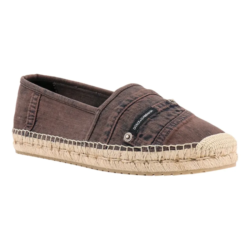 Heren Dolce & Gabbana Espadrilles^Overgeverfde katoenen espadrilles