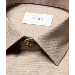 Heren Eton Overhemd met lange mouwen stijlvol ontwerp