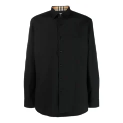 Heren Burberry Overhemden^Overhemd met Monogrammotief