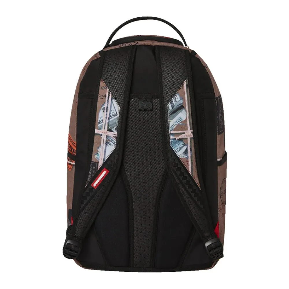 DAMES SPRAYGROUND Overnight Express Rugzak in Wit Bruin