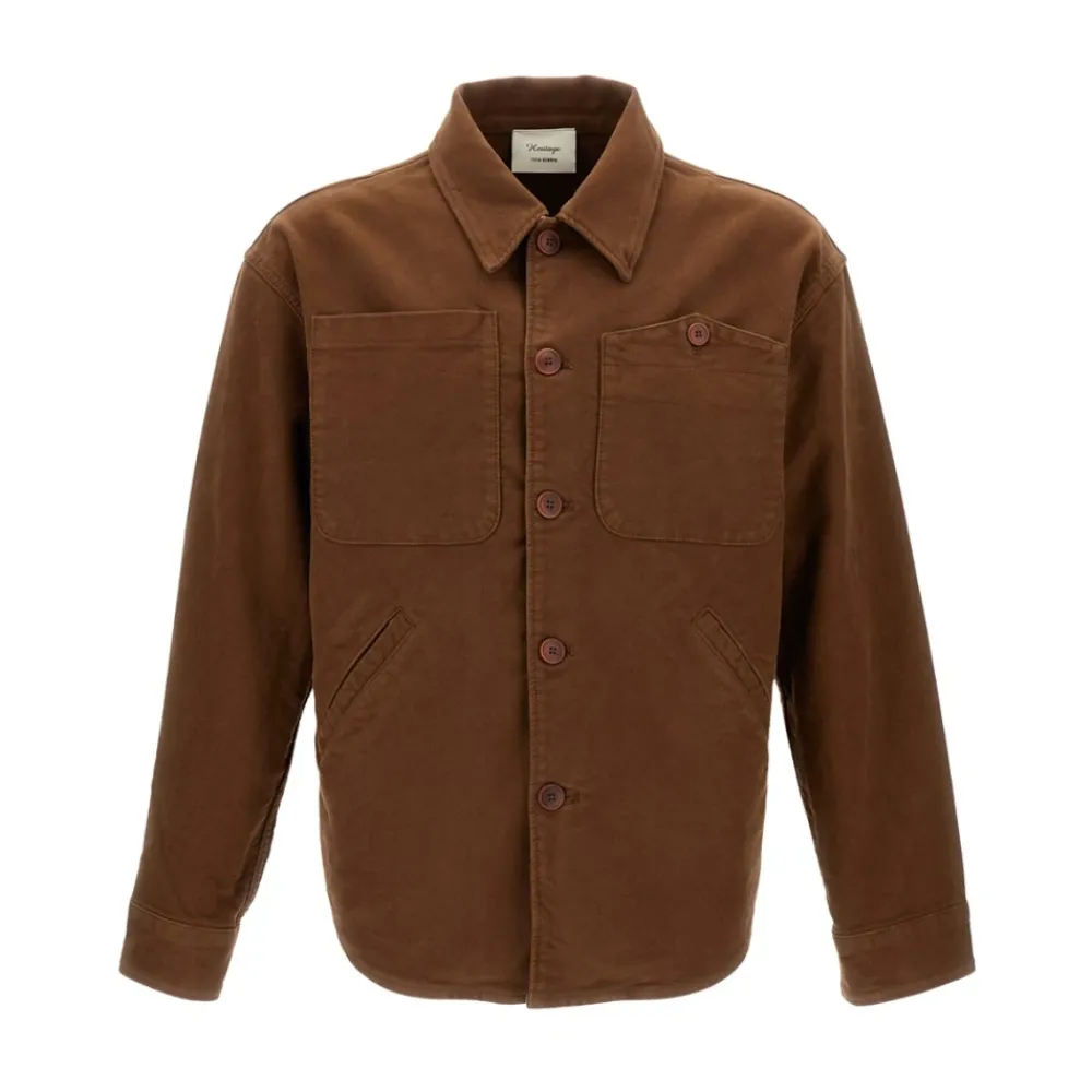 Heren Tela Genova Jassen^Overshirt Leo 2F