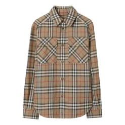 Heren Burberry Overhemden^Overshirt met Ruitpatroon