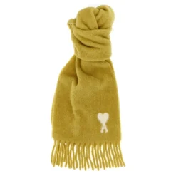 Heren Ami Paris Sjaals^Oversized Ami De Coeur Sjaal van Alpaca-Wolmix