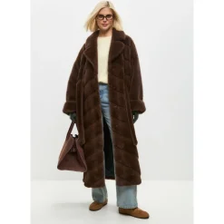 DAMES Cesare Gaspari Trenchcoats & Mantels^Oversized Faux Fur Jas -
