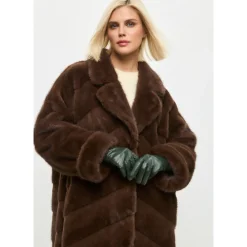 DAMES Cesare Gaspari Trenchcoats & Mantels^Oversized Faux Fur Jas -