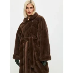 DAMES Cesare Gaspari Trenchcoats & Mantels^Oversized Faux Fur Jas -
