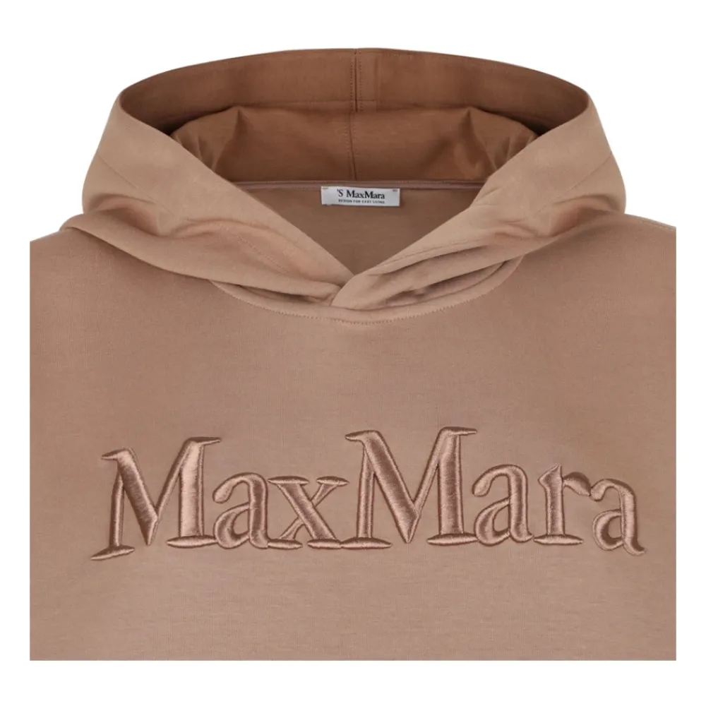 DAMES Max Mara Oversized Kameel Hoodie Sweatshirt