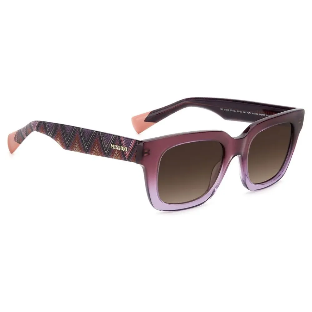 DAMES Missoni Zonnebrillen^e Acetaat Zonnebril
