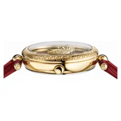 DAMES Versace Horloges^Palazzo Empire Lederen Gouden Horloge