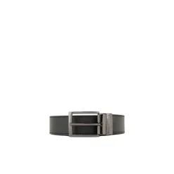Heren Emporio Armani Riemen^Palmellato Leer Bedrukte Reversible Riem