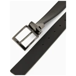 Heren Emporio Armani Riemen^Palmellato Leer Bedrukte Reversible Riem