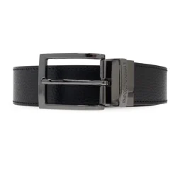 Heren Emporio Armani Palmellato-leren bedrukte omkeerbare riem