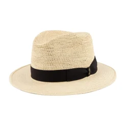Heren Borsalino Panama Semicrochet Straw Hat