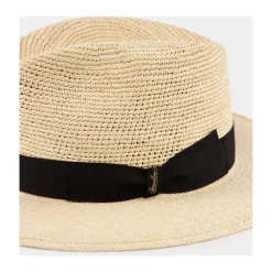 Heren Borsalino Panama Semicrochet Straw Hat