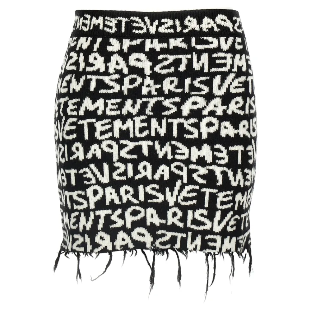 DAMES Vetements Paris Monogram Mini Rok