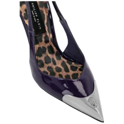 DAMES Philipp Plein Pumps^Patent Leather Decollete Hi-Heels Crystal Skull