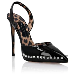 DAMES Philipp Plein Pumps^Patent Slingback Pumps