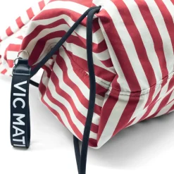 DAMES Vic Matié Penelope Crème/rode marine rugzak tas