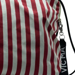 DAMES Vic Matié Penelope Crème/rode marine rugzak tas