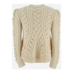 DAMES Alexander McQueen Truien & Vesten^Peplum Kabeltrui