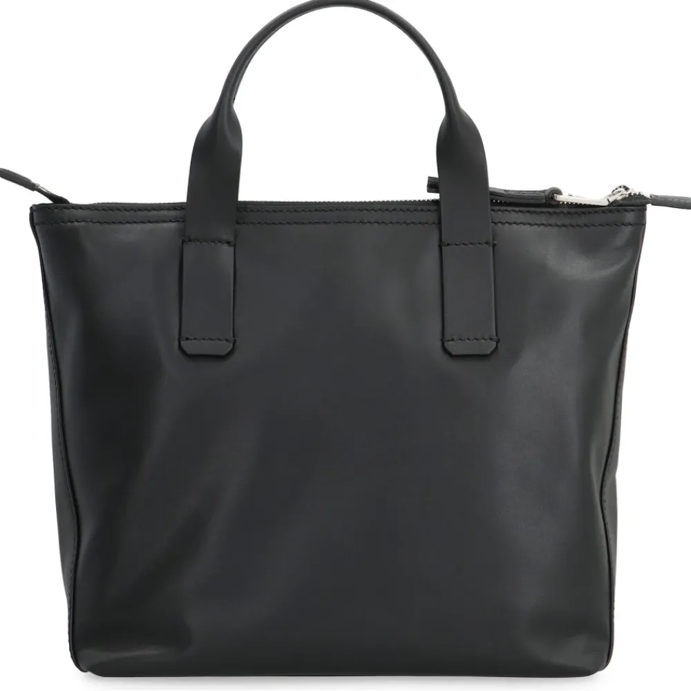 Heren Dolce & Gabbana Piccola glad lederen tote bag