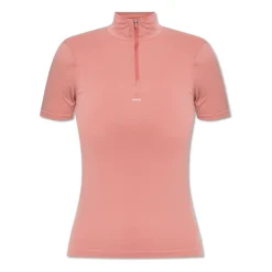 PANGAIA Plant-Stretch Zipped Short Sleeve Top