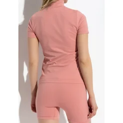 PANGAIA Plant-Stretch Zipped Short Sleeve Top