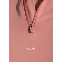 PANGAIA Plant-Stretch Zipped Short Sleeve Top