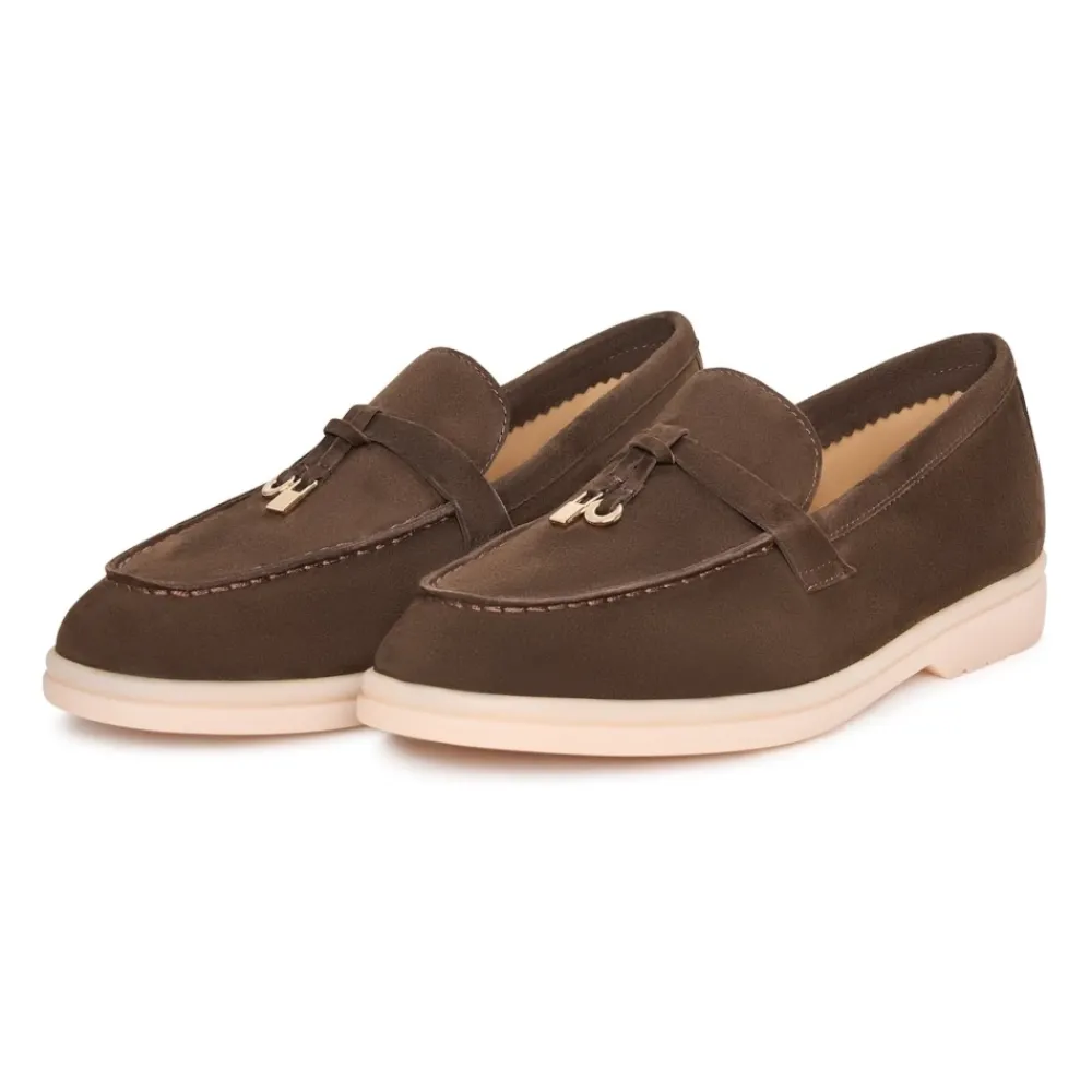 DAMES Cesare Gaspari Loafers^Platform Moccasins Aurelia - Brown
