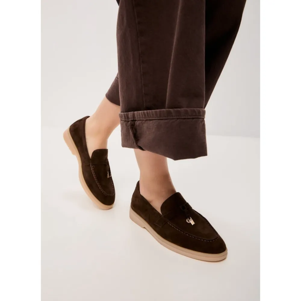 DAMES Cesare Gaspari Loafers^Platform Moccasins Aurelia - Brown