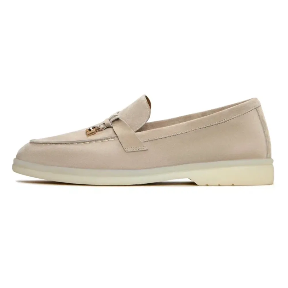 DAMES Cesare Gaspari Loafers^Platform Moccasins Aurora - Ivory