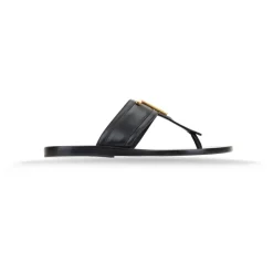 DAMES Tom Ford Slippers^Platte leren sandalen met gouden details