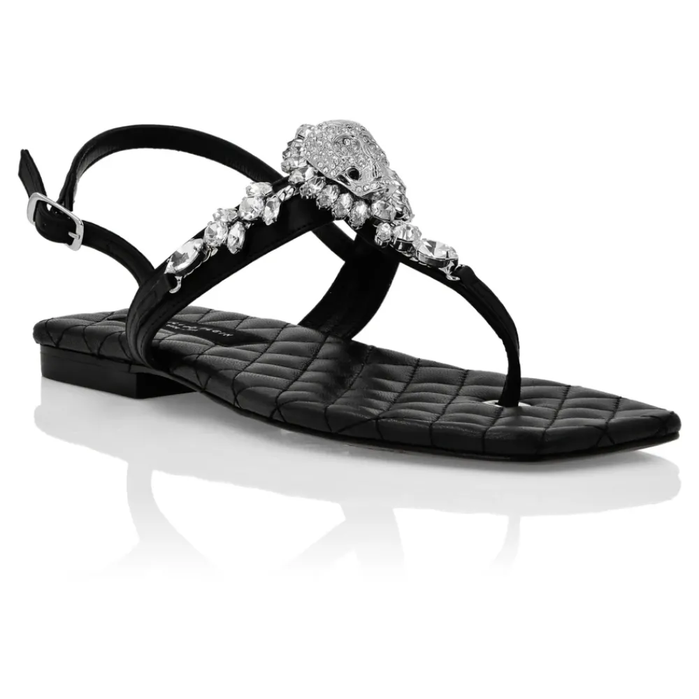 DAMES Philipp Plein Sandalen^Platte Sandalen