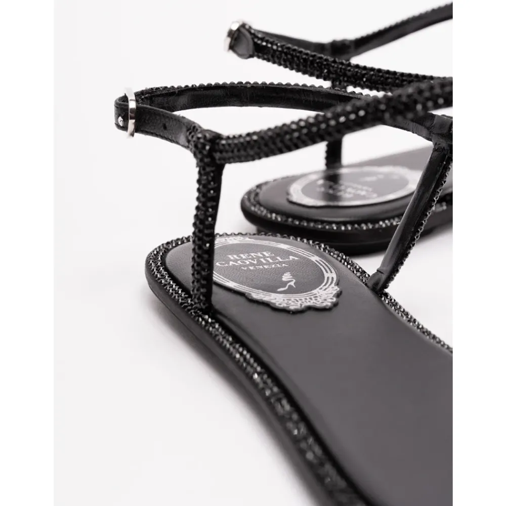 DAMES René Caovilla Platte sandalen