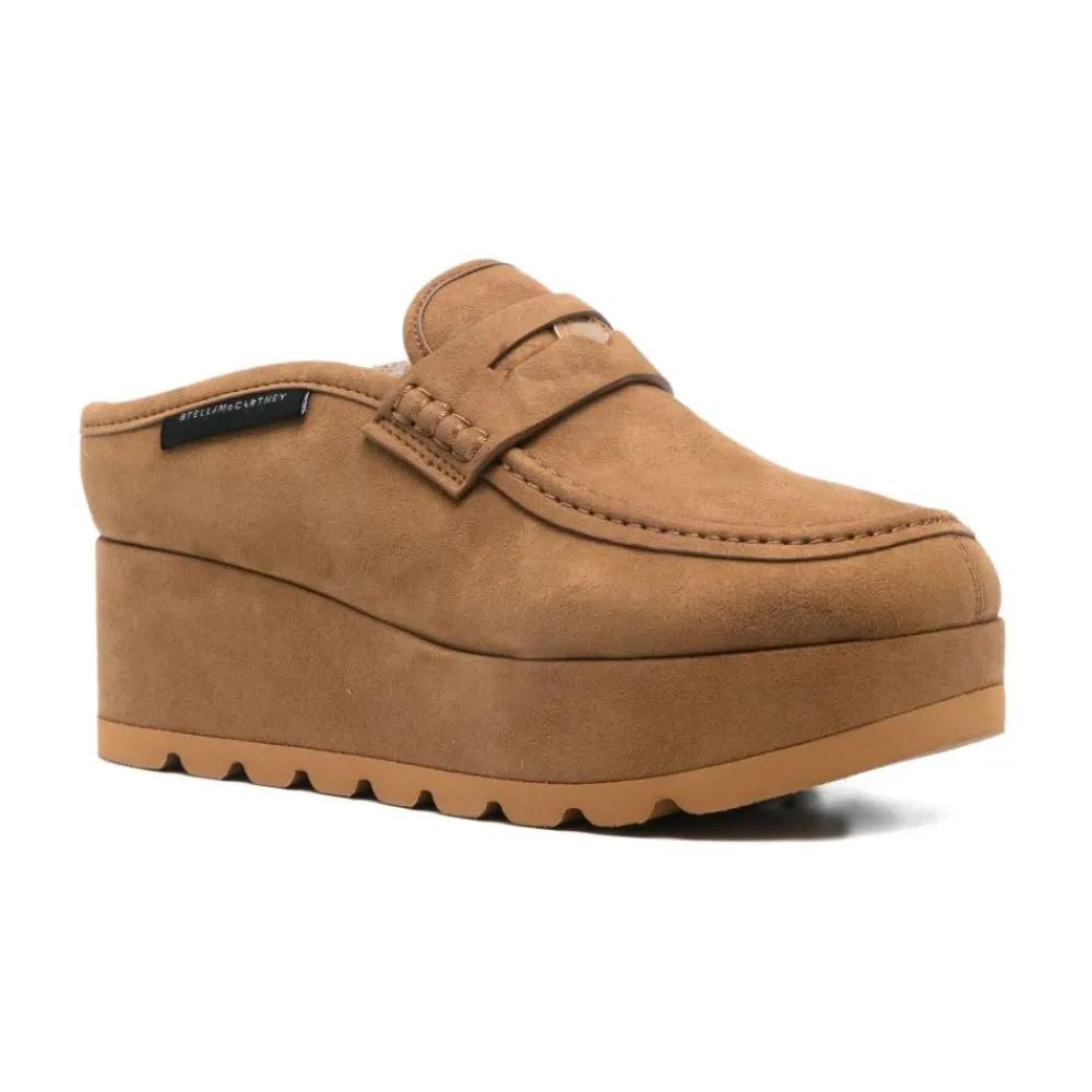 DAMES Stella McCartney Sleehakken^Platte schoenen met polyester en EVA