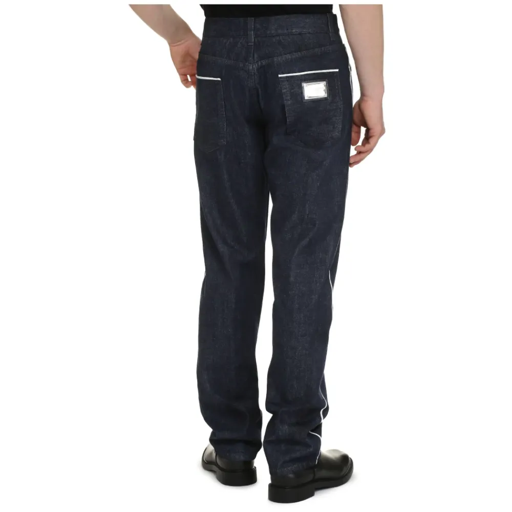 Heren Dolce & Gabbana 5-Pocket Straight-Leg Jeans