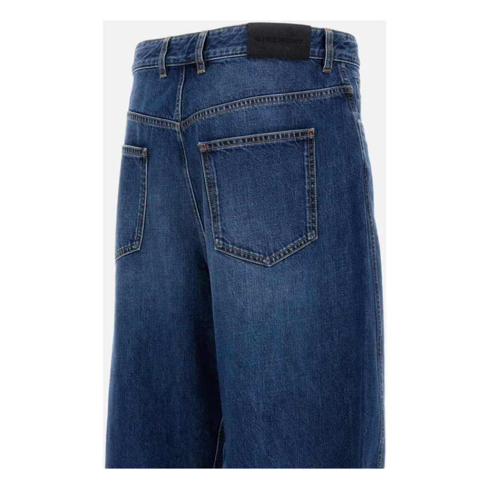 Heren Givenchy 5-Pocket Wide-Leg Jeans