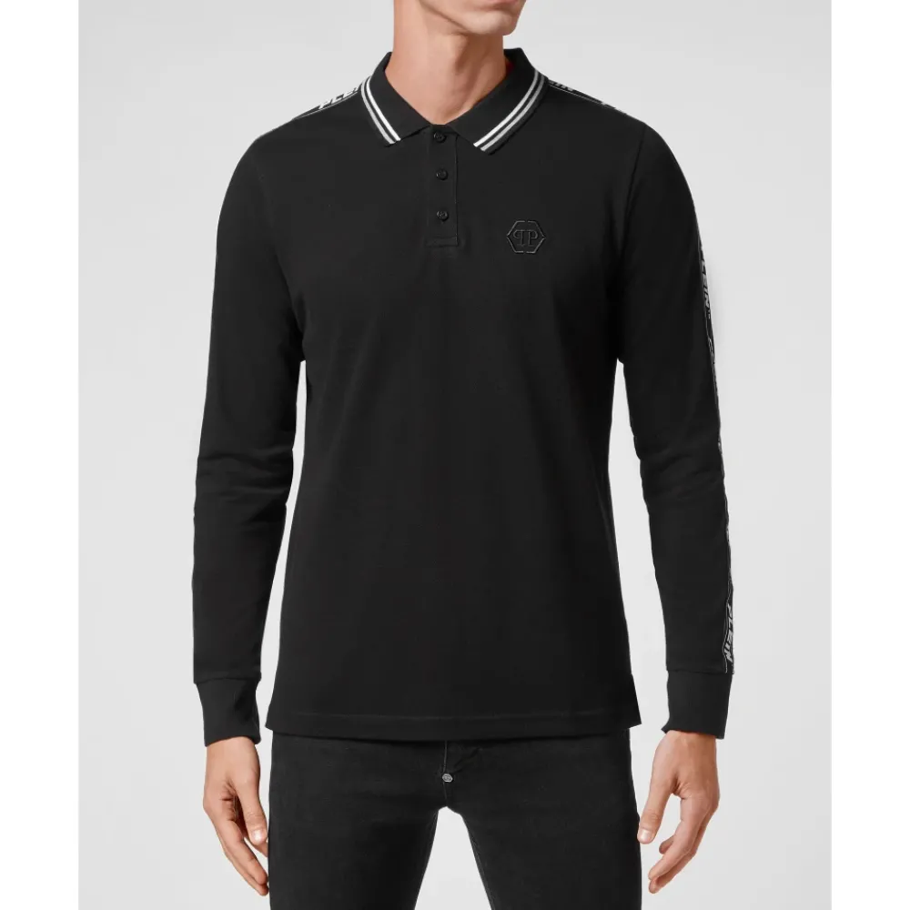 Heren Philipp Plein Polo Shirt LS