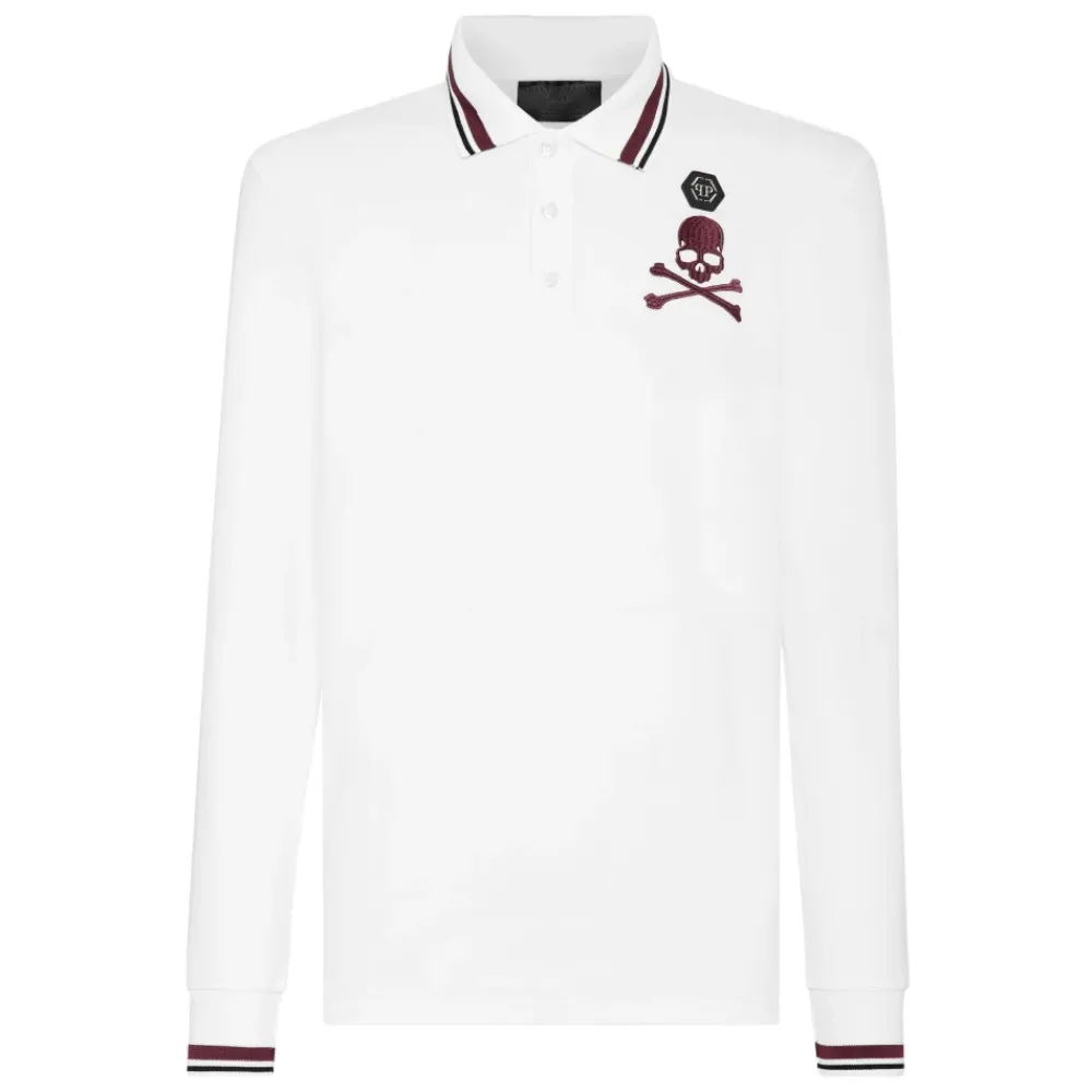 Heren Philipp Plein Polo Shirt met lange mouwen