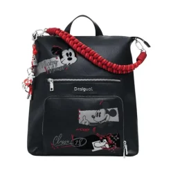 DAMES Desigual Rugzakken^Polyurethaan Tas met Ritssluiting