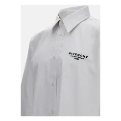 Heren Givenchy Poplin overhemd met geborduurd logo