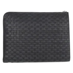 Heren Orciani Tassen^Portadocumenti in pelle intrecciata