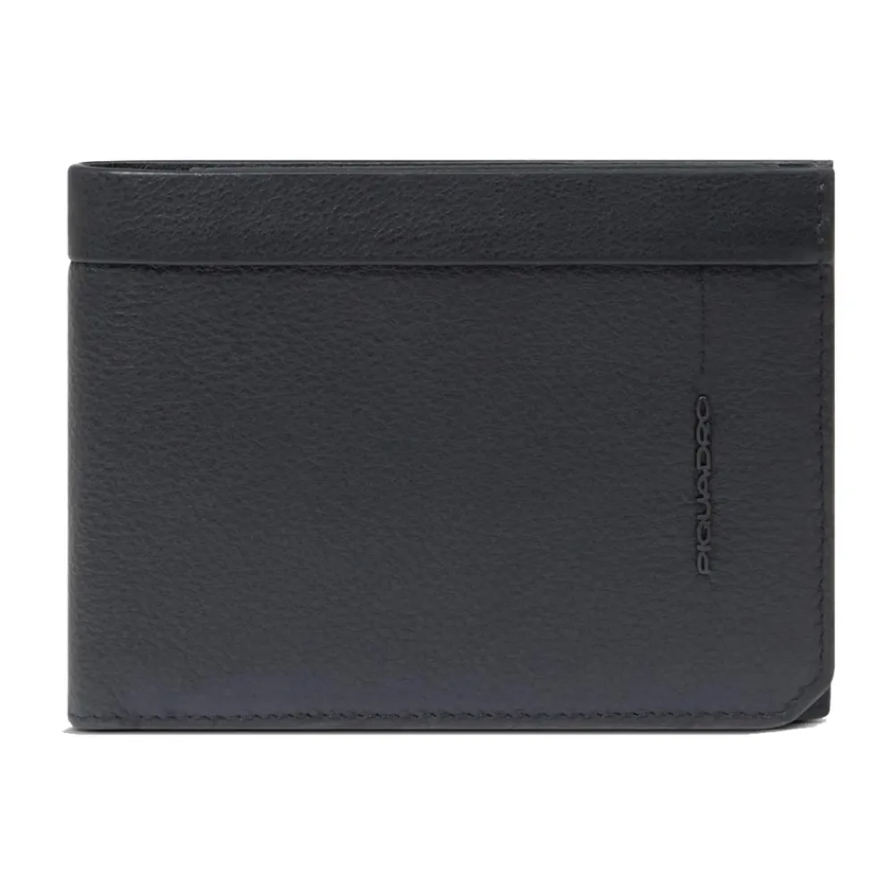 Heren Piquadro Portefeuilles^Portemonnee met Muntzak en RFID-bescherming