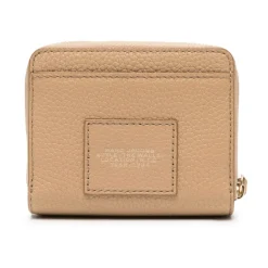 DAMES Marc Jacobs Portefeuilles^Portemonnee van generfd leer met reliëflogo